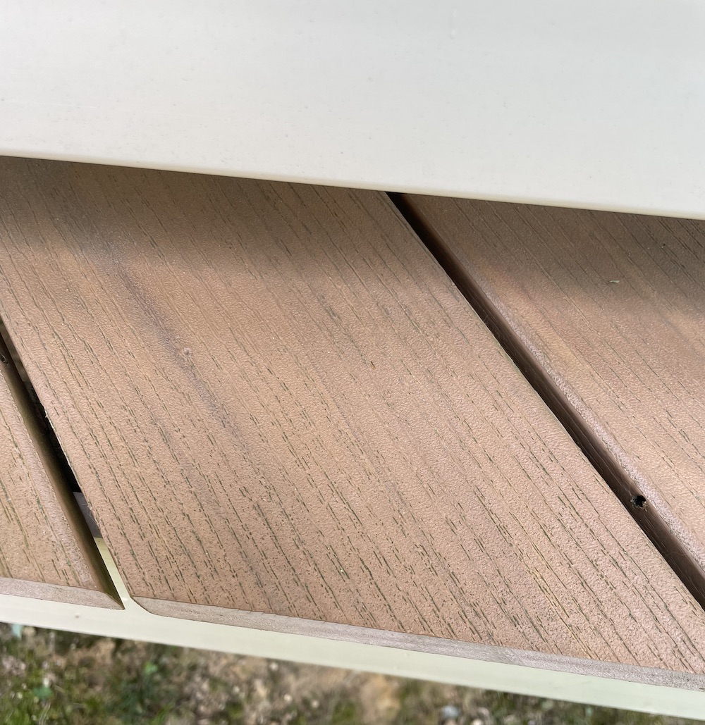 Deck 16 days after using essential oil based cleaner